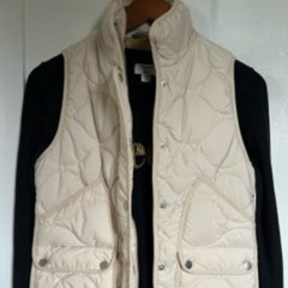 J CREW Cream Vest and sweater set NWOT